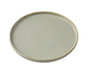 Yanco Golden Coast Chinaware Round Plate with Upright Rim ( Pack Of 12 )