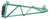 Serv-Ware Green Epoxy Double Wall Mount Brackets