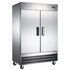 Grista GRRF Commercial Upright Refrigerator, Solid Stainless Steel Doors