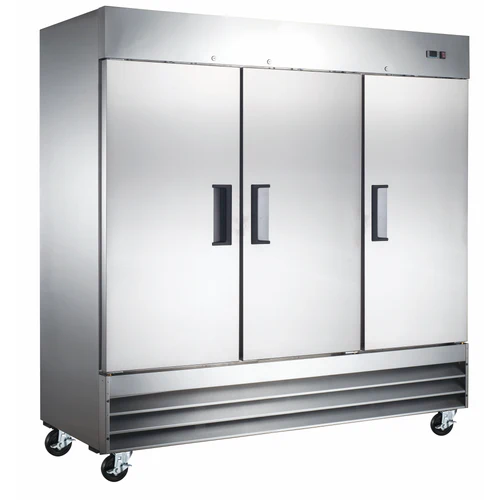 Grista GRRF Commercial Upright Refrigerator, Solid Stainless Steel Doors