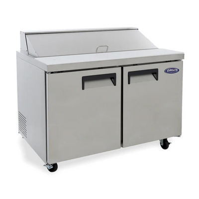 Grista Commercial Salad/Sandwich Refrigerator Prep Table – Stainless Steel