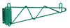 Serv-Ware Green Epoxy Wire Shelving Wall Brackets