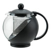 GTP-25 - 25 oz Glass Teapot with Infuser Basket, Black by Winco