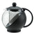 GTP-25 - 25 oz Glass Teapot with Infuser Basket, Black by Winco