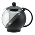 GTP-25 - 25 oz Glass Teapot with Infuser Basket, Black by Winco