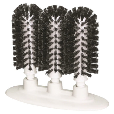 Bar Maid Manual Glass Washer with Suction Cup Base 2, 3 Brush by Winco