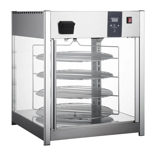 HDRP-158 : Adcraft Rotating Pizza Display, in Stainless Steel