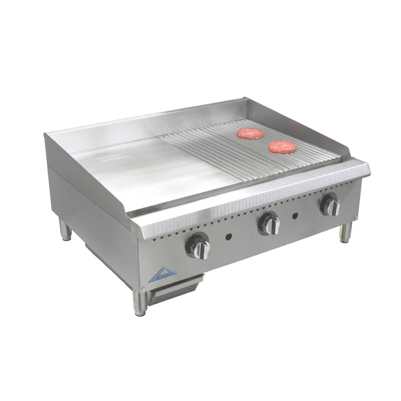 Comstock-Castle, HG36T-1-.5G, Griddle, Gas, Countertop