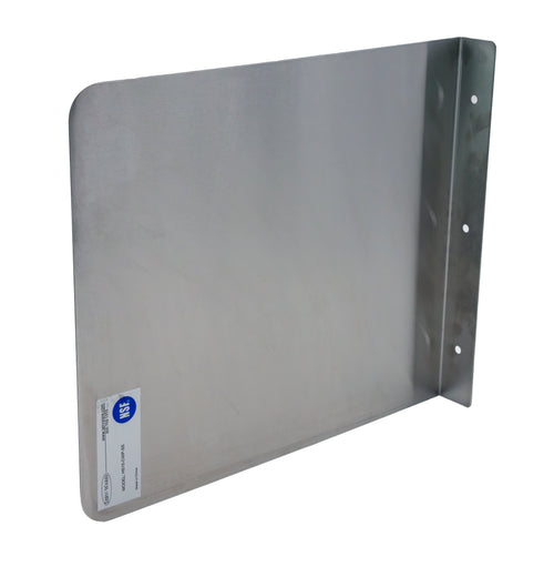 Serve-Ware Wall Mounted Side Splash Guard 13" x 15" – 304 Stainless Steel Sink Splash Protector (HS15-CWP-SS)
