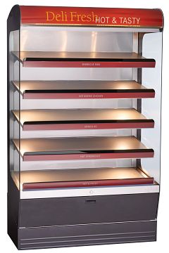 Alto-Shaam HSM-48/5S/T Heated Shelf Merchandiser for High Capacity Grab and Go Food Display