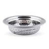 Hammered Stainless Steel Round Entrée Dish – Elegant Serveware for Stylish Dining