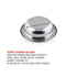 Versatile hammered stainless steel entrée dish for family-style dining