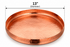 13" Pure Copper Hammered Sovereign Thali – Elegant Serving Plate
