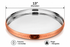 13" Hammered Copper & Stainless Steel Sovereign Thali – Elegant Design