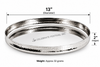 Stainless Steel Sovereign Thali – Hammered Design, 13-inch Serving Tray