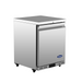 Heavy-duty casters with brakes on Atosa AUR24SD undercounter refrigerator for easy mobility.