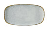 Yanco Iris Blue Chinaware Coupe Oval Plate ( Pack Of 12 )