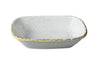 Yanco Iris Blue Chinaware Rectangular Bowl ( Pack Of 36 )
