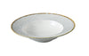 Yanco Iris Blue Chinaware Soup & Pasta Plate ( Pack Of 12 )