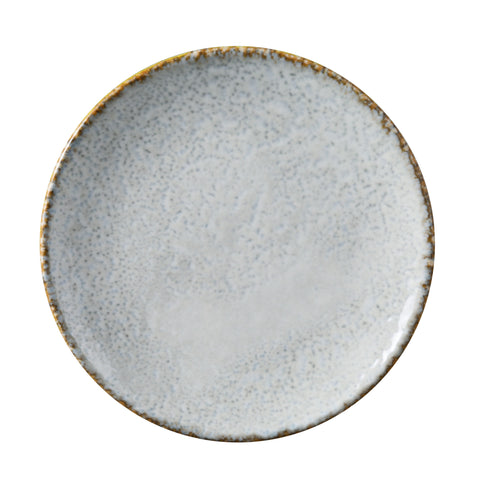 Yanco Iris Blue Chinaware Coupe Round Plate ( Pack Of 12 )