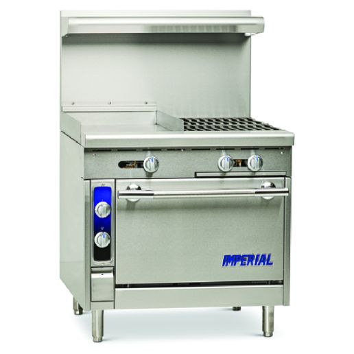 Imperial IHR-G18-2-M Spec Series Heavy Duty Gas Range 36"W