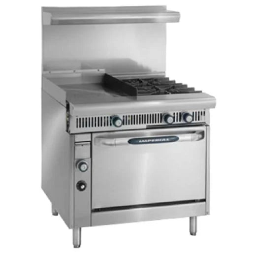 Imperial IHR-G24-2-C Spec Series Heavy Duty Gas Range 36"W