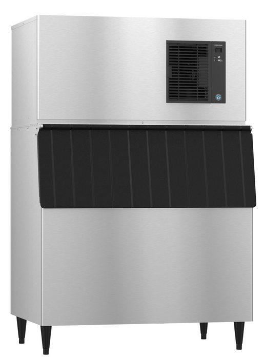 Commercial square cube ice machine Hoshizaki IM-500SAB stainless steel exterior
