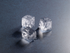 Commercial ice machine producing 188 lbs of square cubes per day
