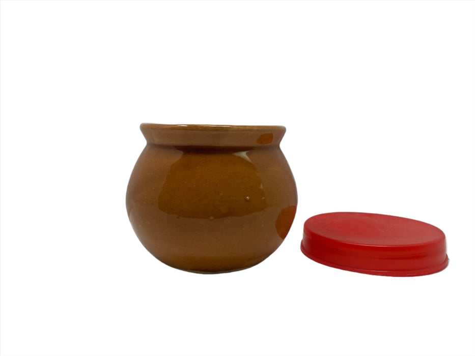 Pure Clay Kulfi Matka / Pot with lid. (Glazed shiny finish).   Price per Dz