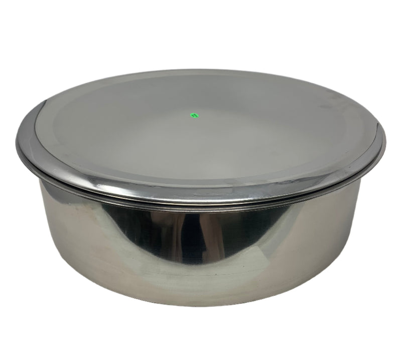 Heavy Bottom and heavy Duty Brazier Style 4 mm thick, Stainless Steel Biryani Lagan - Available in different sizes (comes with complimentary lid fee)
