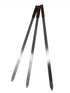 Stainless Steel Flat Skewer 24" Length Wooden Handle