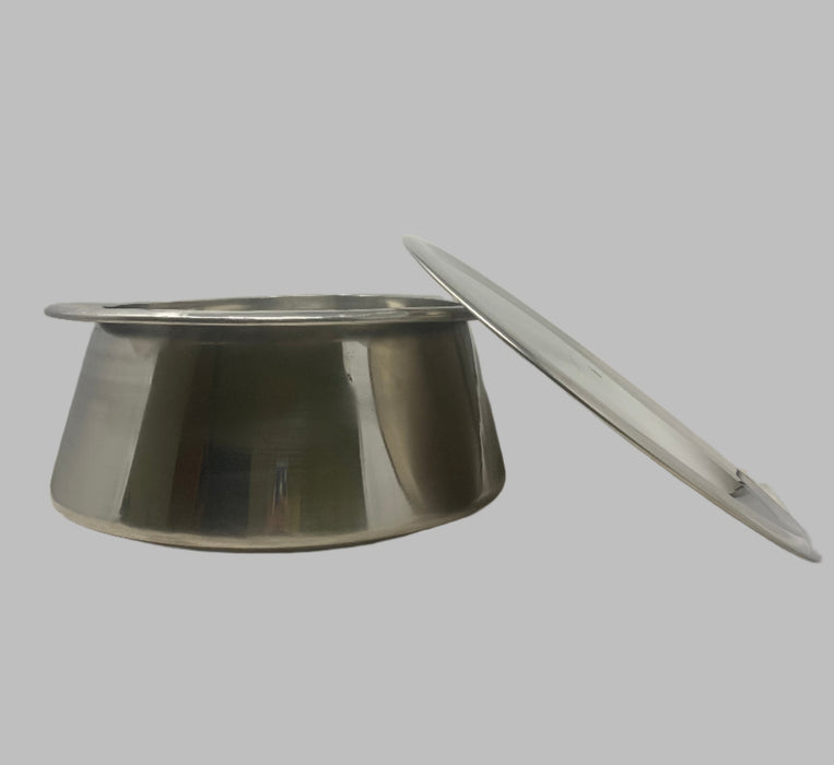 Heavy Bottom and heavy Duty 4 mm thick, Stainless Steel Biryani Lagan - Available in different sizes (comes with complimentary lid fee)