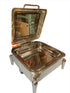 Stainless Steel square glass cover - Hydraulic Chafer