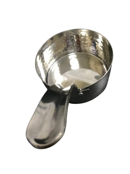 Hammered Stainless Steel Sauce Pan, Available in three sizes: 15oz, 22oz, 30oz