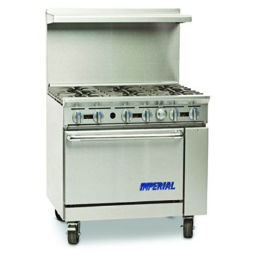 Imperial IR-6 Pro Series Restaurant Gas Range 36"W