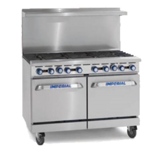 Imperial IR-G48 Pro Series Gas Range 48"W with Two Space Saver Oven
