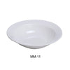 Yanco MM-11 5 1/4" Fruit Bowl, Embossed Pattern Bone, White Durable China 5.5 Oz, Pack of 36 (3 Dz)