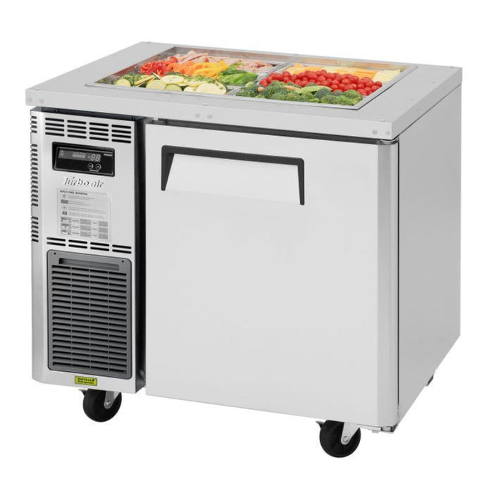 Turbo Air JBT-36-N Side Mount J Series Refrigerated Buffet Table with One Section 7.5 cu. ft