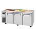 Turbo Air JBT-72-N Side Mount J Series Refrigerated Buffet Table with Three Sections 18.0 cu. ft
