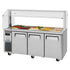 Turbo Air JBT-72-N Side Mount J Series Refrigerated Buffet Table with Three Sections 18.0 cu. ft
