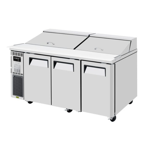 Turbo Air JST-72-N Side Mount J Series Sandwich/Salad Unit with Three Sections 18 cu. ft.