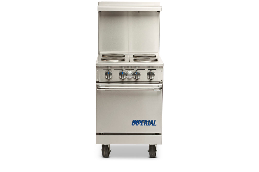 Imperial IR-4-E Restaurant Electric Range (4 Round Burners) - Standard Oven 24"