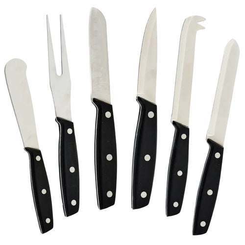 KCS-6 - Cheese Knife Set with POM Handles by Winco