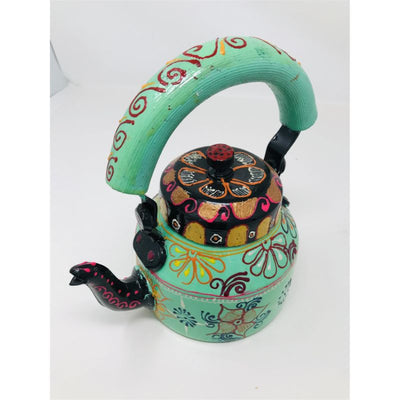 Tea kettle - Beautifully Hand Painted With Traditional Rajasthani/ Mughal Art