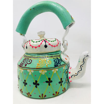 Tea kettle - Beautifully Hand Painted With Traditional Rajasthani/ Mughal Art