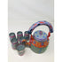 Tea kettle - Beautifully Hand Painted With Traditional Rajasthani/ Mughal Art/ Set Of Kettle & Chai Glass