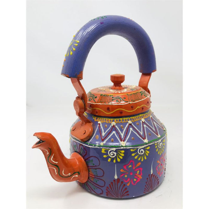 Tea kettle - Beautifully Hand Painted With traditional Rajasthani/ Mughal Art
