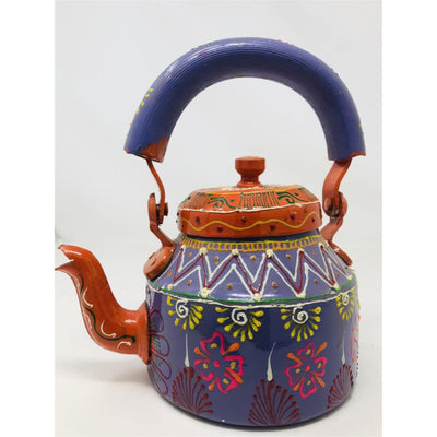 Tea kettle - Beautifully Hand Painted With traditional Rajasthani/ Mughal Art