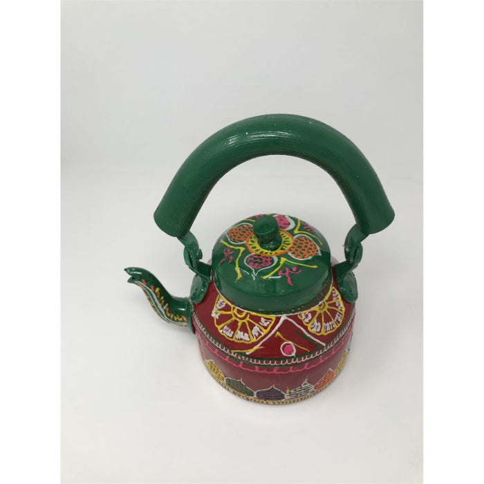 Tea kettle - Beautifully Hand Painted With traditional Rajasthani/ Mughal Art