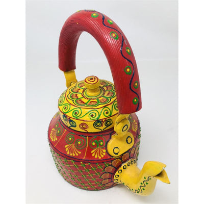 Tea kettle - Beautifully Hand Painted With Traditional Rajasthani/ Mughal Art